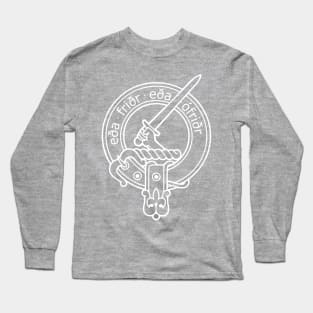 Clan Gunn Crest - Old Norse white Long Sleeve T-Shirt